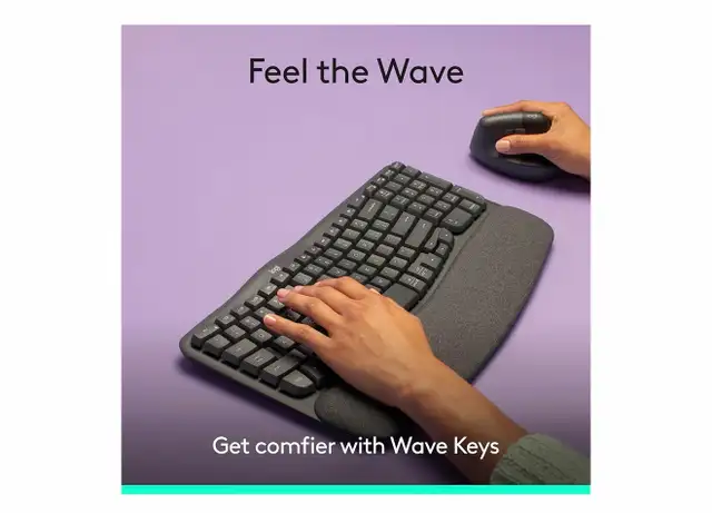 Logitech Wave Keys Wireless Ergonomic Keyboard490430161685719041