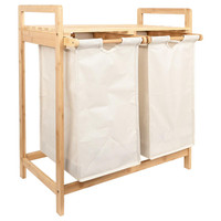 SortWise 60 L Bamboo Laundry Hamper