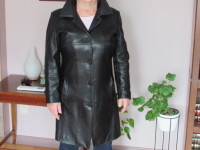 Manteau de cuir