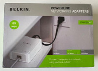 Belkin network powerline adapter   Kit 85Mbps Networking Adapter