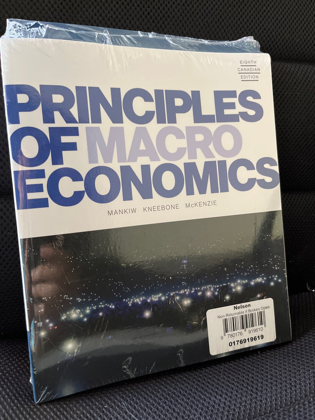 Principles of Macro Economics in Textbooks in City of Toronto