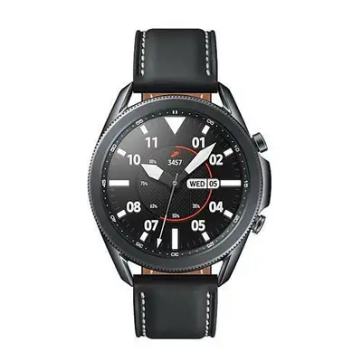 Samsung Galaxy Watch3 45mm Smartwatch with Heart Rate Monitor - Mystic Black Enjoy advanced function...