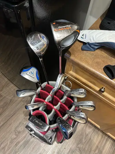 Left Hand Women’s Golf Clubs with Cart Bag & Rain Hood, View more