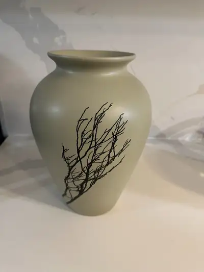 Ceramic Vase with black branches, View more