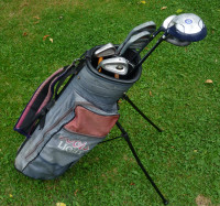 $100 Set of 9 left handed golf clubs in Coors bag