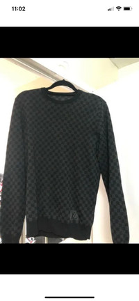 100% Authentic Louis Vuitton Damier Sweater