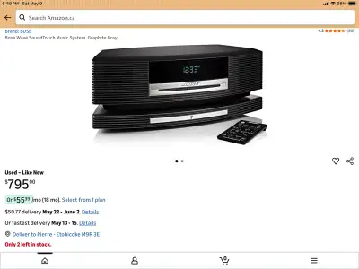 Bose Wave SoundTouch Music System, with Two Bose SoundTouch 10, View more