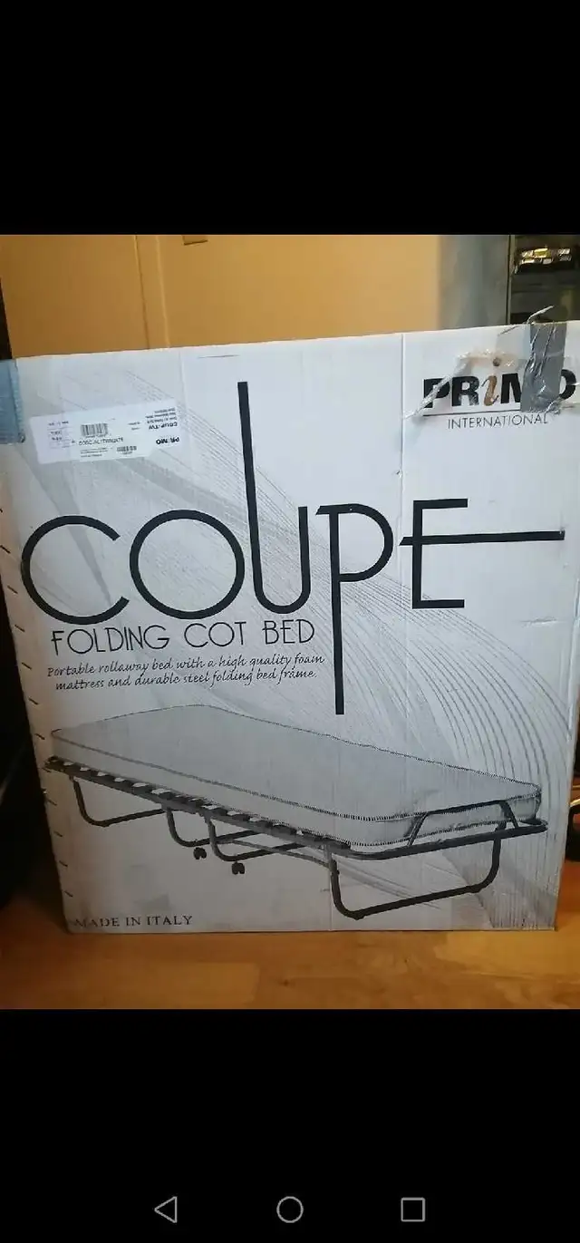 Folding Cot bed/lit pliant in Beds & Mattresses in City of Montréal - Image 5