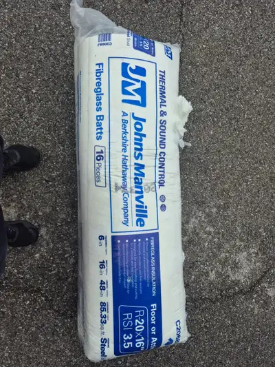 Let me know the sqft I’ll let you know what you need. Pick up in Burlington. Insulation in stock $70...