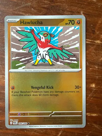 Pokemon Hawlucha Trading Card, View more