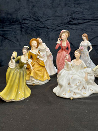 Vintage England Bone China Royal Doulton Figurines , 