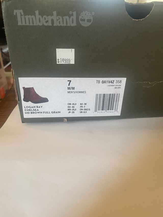 Brand new mens timberland chelsea boots in Men's Shoes in City of Toronto - Image 2