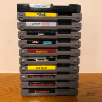 Lot of 11x Nintendo NES Game Cartridges Mario Karnov Duck Hunt