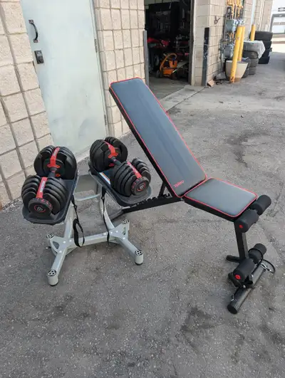 For sale is a pair of Novalook Adjustable Dumbbells, these are bowflex knock offs, not original, but...