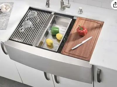 Farmhouse WESTLIV 33" Kitchen Sink, View more