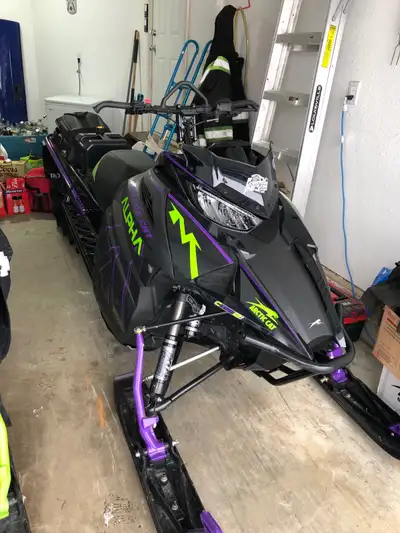 - 2019 Alpha 165”/3” pull start - 1100 miles - skid plate, aftermarket bumper, SSI can, pro-tectair...