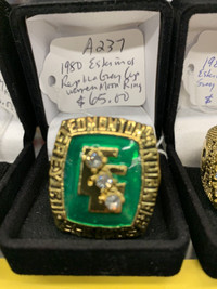 1980 Edmonton Eskimos Replica Grey Cup Ring Moon Out of Stock