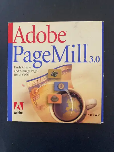 Adobe PageMill 3.0 software Windows Page Mill 3 Microsoft windows '95 or Windows NT 4.0 or later Eas...