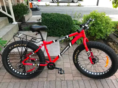 New NHL Hockey Chicago Blackhawks Aluminum Fat Bike+Disc Brakes, View more