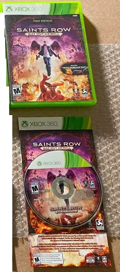 Like New Full +Insert Saints Row Gat Out Of Hell FE Xbox 360 $29, View more