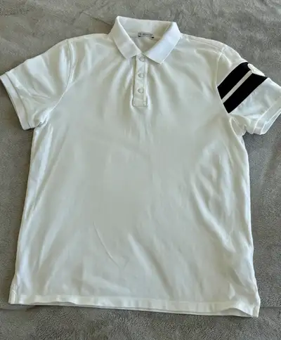 Moncler Stripe-Sleeve Cotton-Piqué Polo Shirt Men.  , View more