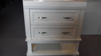 30 Inch White Vanity with porcelain top