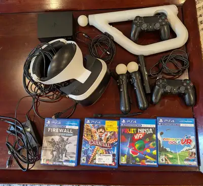 Dive into virtual reality with this PlayStation VR bundle for PS4, including the VR headset, PlaySta...