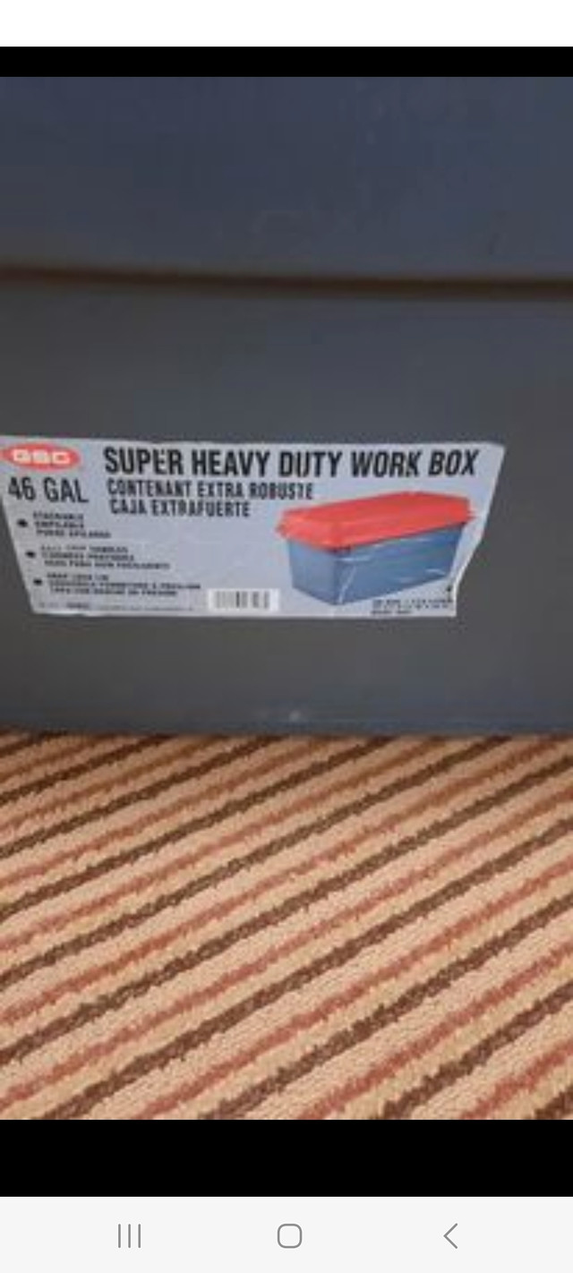 GSC Super heavy duty work box 46gal/173Liters(lid cracked) in Tool Storage & Benches in Mississauga / Peel Region - Image 4