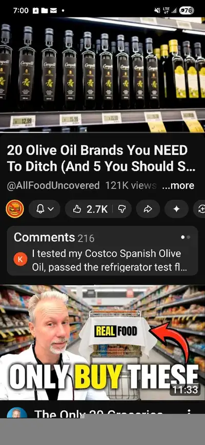 Olive oil to avoid , View more