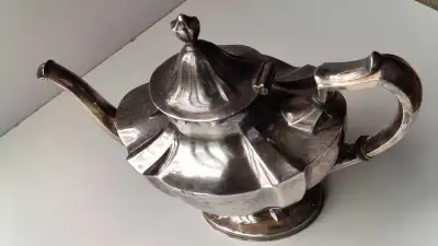 Vintage Silver plated Metal (Alloy) Tea/Coffee Keetle 8"×10" , View more
