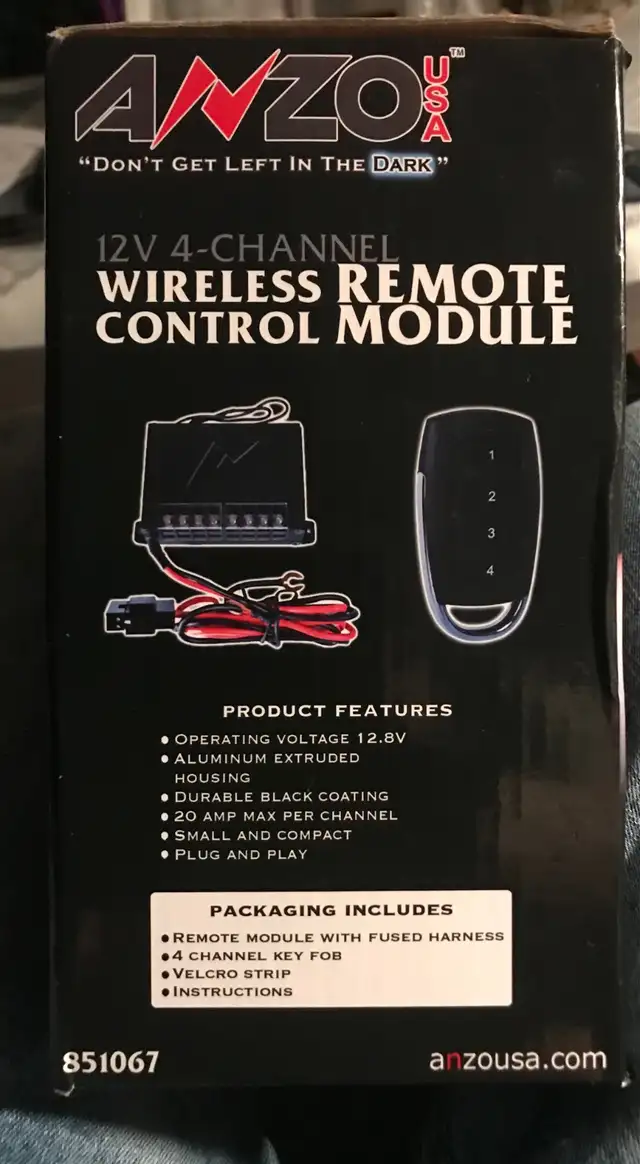 ANZO Wireless Remote Control Module in General Electronics in Thompson - Image 5