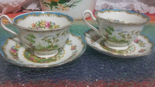 Pr old vintage  royal albert chelson bird  cups-saucers no839184 in Arts & Collectibles in City of Toronto - Image 2