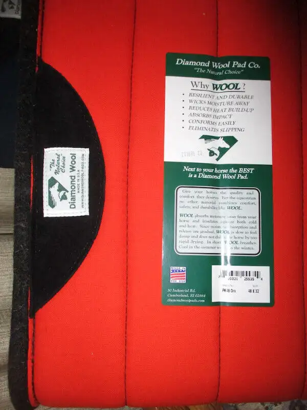 New 1" Wool Felt pack saddle pads, large or smaller at Nov 25/25 in Equestrian & Livestock Accessories in Dawson Creek - Image 6