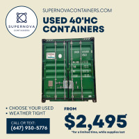 Overstock Sale on 40'HC Shipping Containers