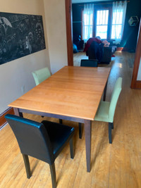 Wooden Table with 4 chairs