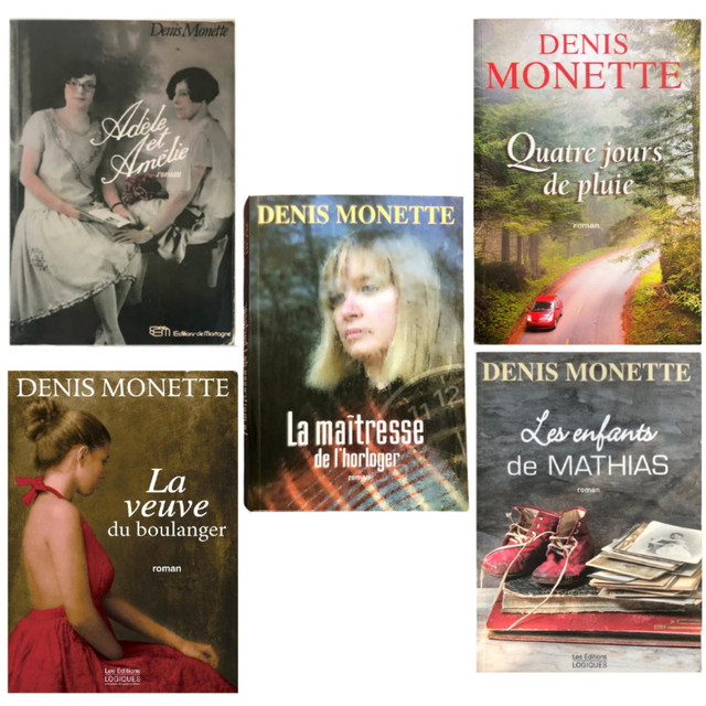 Livres - 5 Romans de Denis Monette dans Essais et biographies  à Saint-Hyacinthe