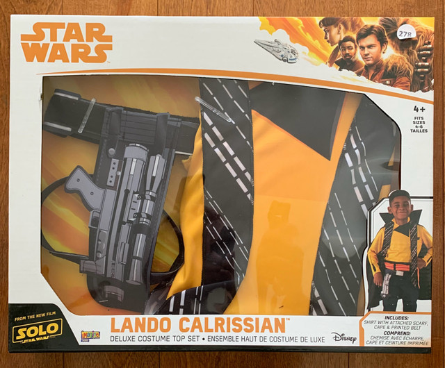 Star Wars LANDO CALRISSIAN Solo Star Wars Deluxe Costume Top Set in Kids & Youth in Oshawa / Durham Region