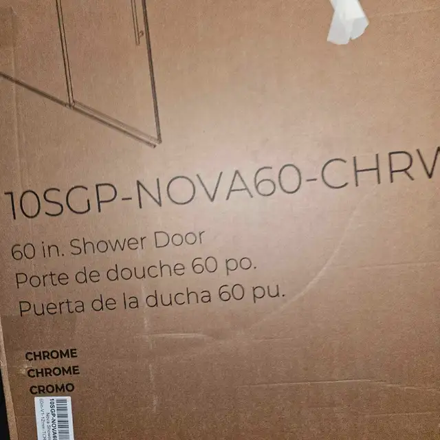 New 60" Shower Door62854394318723124