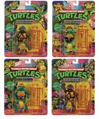 NEW MISB Playmates Teenage Mutant Ninja Turtles Reissue Set of 4