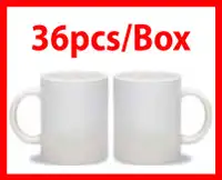 $2.2 15oz 36pcs A++ White Sublimation Mugs Heat Transfer Press