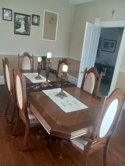dinning room table and hutch, View more