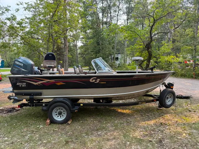 2006 Yamaha G3 Angler V185 with 150 HP 4-Stroke Yamaha Engine in Powerboats & Motorboats in Winnipeg - Image 5