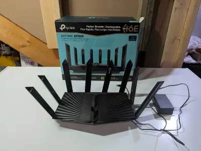 TP-Link AXE7800 Tri-Band Wi-Fi 6E Router (Archer AXE95) - 8-Stream 2.5G Multi-Gigabit Router, Dual W...
