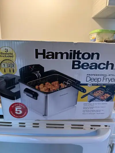New in box-Hamilton Beach Professional Deep Fryer, View more