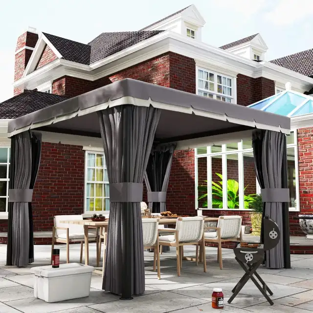 Outsunny 2-Tier Outdoor Gazebo Canopy Tent  in Patio & Garden Furniture in City of Toronto - Image 8