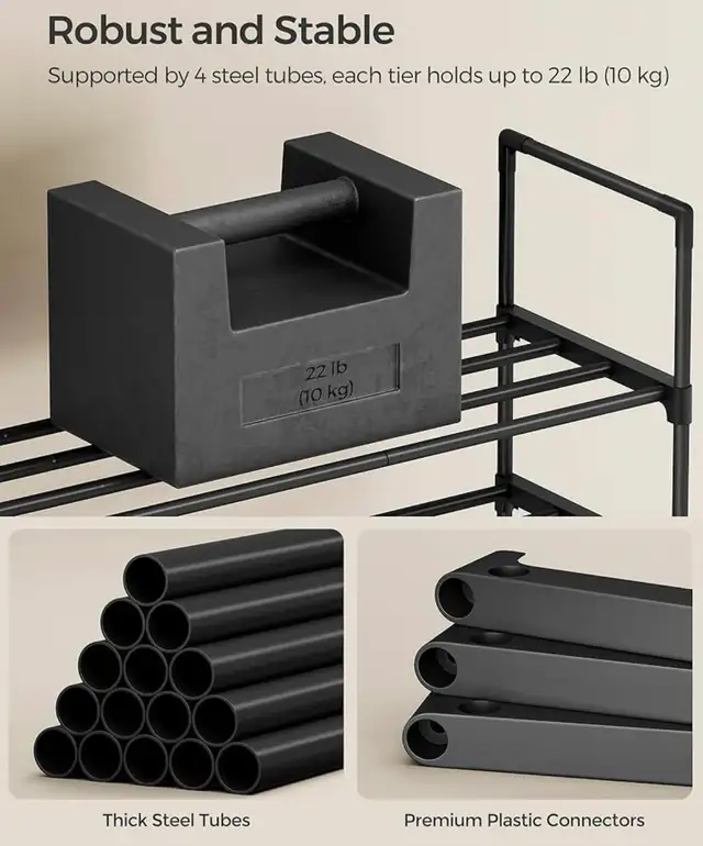 2-Tier Stackable Shoe Rack in Storage & Organization in Oshawa / Durham Region - Image 7
