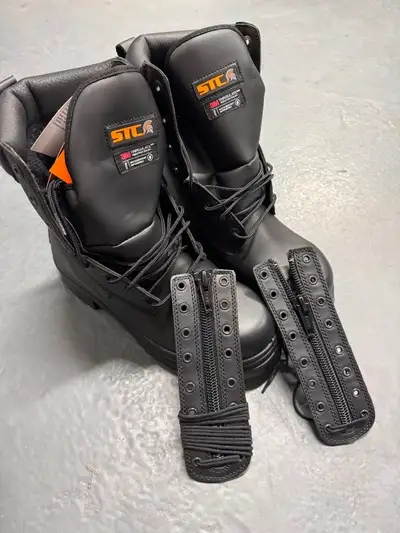 Bottes de constructions en cuir STC, modèle Alertz, grandeur 9. Possibilité d'acheter une deuxième p...