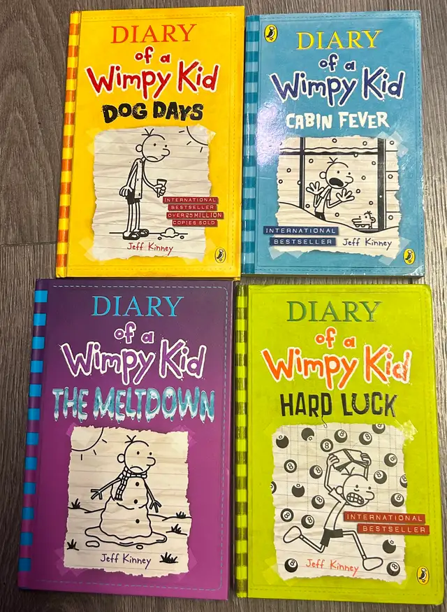 Diary Of A Wimpy Kid Lot of 4 books in Children & Young Adult in Hamilton - Image 2