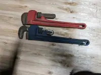 Aluminum pipe wrenches $22 each 