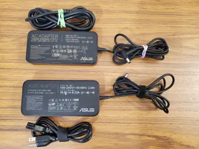 The items are available if the ad is up. 1) (first picture) Two used Asus gaming laptop chargers for...